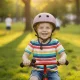 Детский велосипедный шлем Trike Fix с LED, M (55-58 см), фиолетовый