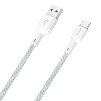 Кабель USB-A - USB-C Dudao L9T 5A 1 м, белый