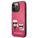 Karl Lagerfeld iPhone 13 Pro / 13 Case Ikonik Karl&Choupette Fuchsia
