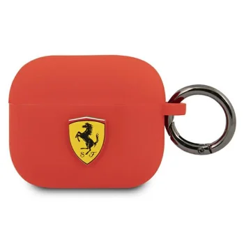 Ferrari FEA3SILRE Silicone maciņš Apple AirPods 3 sarkans