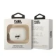 Karl Lagerfeld AirPods Pro 2 Case Silicone Choupette Head 3D, White