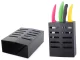 Wall-Mounted Knife Stand and Organizer, Black