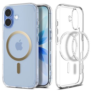Spigen iPhone 17 Case Ultra Hybrid Mag Magsafe, Clear / Gold