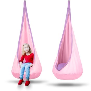 Kids Hanging Pod Swing Chair Neo-Sport, Light Pink