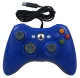 Vadu spēļu pults PC un Xbox 360 ar vibrāciju, zila