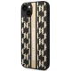 Karl Lagerfeld Monogram Stripe Case for iPhone 14 Plus - Brown