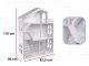LULILO CALLA 2-in-1 Kids Bookcase and Dollhouse, 116 cm