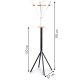ModernHome Modern Standing Coat Rack with 12 Hooks