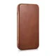 Чехол-книжка iCarer Oil Wax из кожи для iPhone 14 Plus с MagSafe, коричневый...