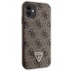 Guess iPhone 11 / XR vāciņš Crossbody 4G Metal Logo, brūns