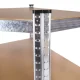 Угловой складской стеллаж 180x90x40 см оцинкованная сталь 5 полок 875...
