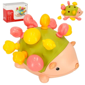 Развивающая игрушка сенсорный ёжик Монтессори, зеленый