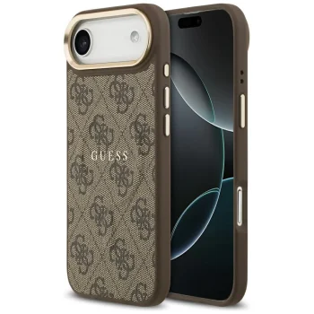 Чехол Guess 4G PU Classic Logo MagSafe для iPhone 17 Air - коричневый