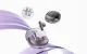 Bezvadu austiņas QCY AilyBuds Clear T32 Violetas BT 5.3