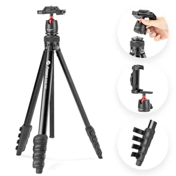 Statīvs Fotopro DIGI-500 kamerām un viedtālruņiem, 161.5 cm