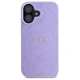 Чехол Guess Saffiano Peony Classic Logo MagSafe для iPhone 16 - Фиолетовый