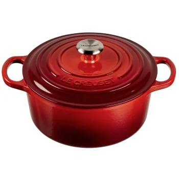 Cast Iron Casserole Le Creuset Signature Round 22 cm 3.3 L, Cerise