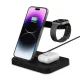 Tech-Protect QI15W-A37 3in1 Bezvadu Indukcijas Lādētājs 15W - Melns | Wireless Inductive Charger