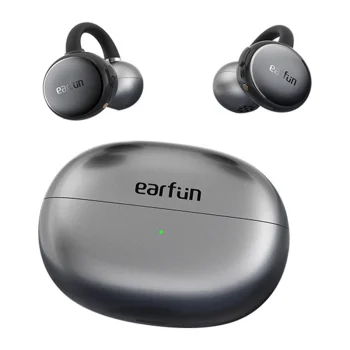 Atvērtā tipa bezvadu austiņas EarFun Clip Bluetooth 6.0 Melnas