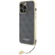 Guess iPhone 15 Pro Max vāciņš 4G Charm, pelēks
