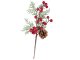 Decorative Christmas Branch, Rowan Berries Sprig, 28 cm