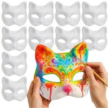 DIY kaķa maskas krāsošanai Ruhhy 26000, 10 gab.