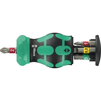 Compact Ratcheting Screwdriver Wera Kraftform Kompakt Stubby Magazin RA 1