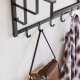 Sienas pakaramais ar plauktu un āķiem priekšnamam un vannas istabai | Hanger Wall-Mounted Shelf with Hooks