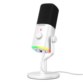 Maono PD100X Dynamic Microphone White - USB/XLR Gaming Mic PC & PS5