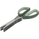 Brabantia TASTY+ Herb Scissors with 5 Blades, 22.2 cm, Fir Green