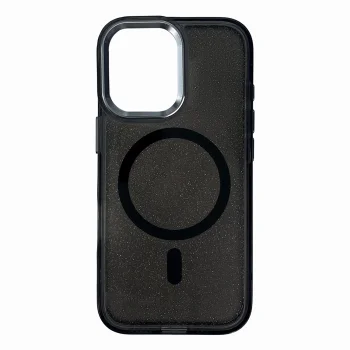 Mirdzošs maciņš ar MagSafe Samsung Galaxy A56 5G - Melns | Glitter Case With Black