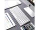 Беспроводная Bluetooth-клавиатура для ПК, iPad, Mac, компактная, белая
