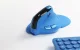 Bezvadu Vertikālā Ergonomiskā Datorpele Delux M618XSD BT+2.4G RGB, Zila | Wireless Vertical Ergonomic Computer Mouse
