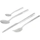 Galda piederumu komplekts Alessi Clivo PU10S24 24 gab., sudraba krāsā