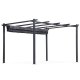 Садовая пергола MultiGarden 3x4 м, стальная конструкция, серая