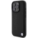 BMW iPhone 16 Pro vāciņš Leather Hot Stamp MagSafe, melns