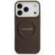 Guess Peony Hot Stamp MagSafe vāciņš iPhone 17 Pro - brūns | Phone Case Cover Brown