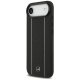 Кожаный чехол Mercedes Star Pattern Stripes MagSafe для iPhone Air Черный