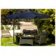 Складной садовый зонт 8 сегментов 350 см, Tемно-синий | Folding Garden Umbrella