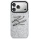 Karl Lagerfeld IML Glitter KL Diamond Logo vāciņš iPhone 17 Pro Max – sudraba | Phone Case Cover