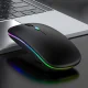 Uzlādējama bezvadu pele ar RGB apgaismojumu, melna