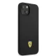 Ferrari Silicone Metal Logo MagSafe vāciņš iPhone 14 6.1\" Black