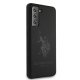 Samsung Galaxy S21+ Plus (SM-G996B) US Polo Silicone On Tone Case Cover (USHCS21MSLHRTBK), Black | Telefona Maciņš...
