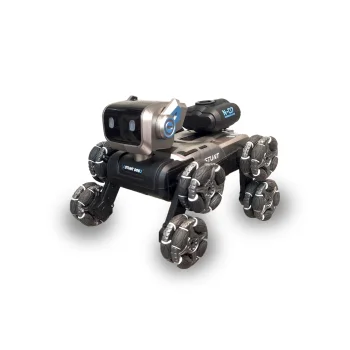 Rotaļu robots suns ar tālvadību, 8 riteņi, akrobātika, mūzika, gaismas