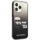 Karl Lagerfeld iPhone 13 Case Ikonik Karl & Choupette Black