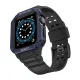 Protect Strap siksniņa ar aizsargvāciņu Apple Watch 42/44/45mm, Melna/Zila