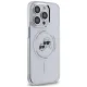 Karl Lagerfeld iPhone 14 Pro Case IML Metal Karl & Choupette MagSafe, White