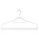 Massido MS-859 Velour Clothes Hangers, 20 Pcs, Black
