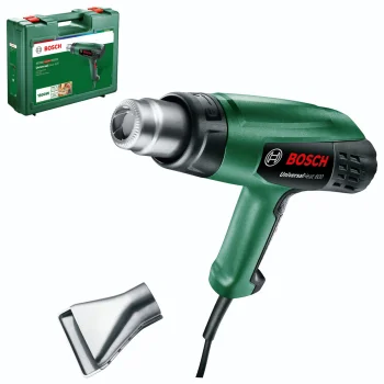 Технический фен Bosch UniversalHeat 600 со стеклозащитным соплом и кейсом
