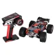 Tālvadības auto WLToys 184008 1:18 4WD bezsuku 60 km/h LED RTR, melns/sarkans